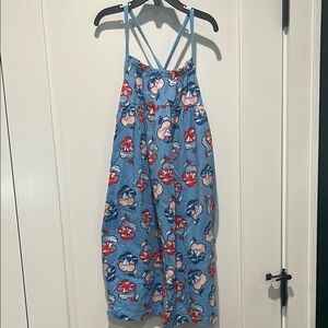 Hanna Andersson blue and red dress size 10